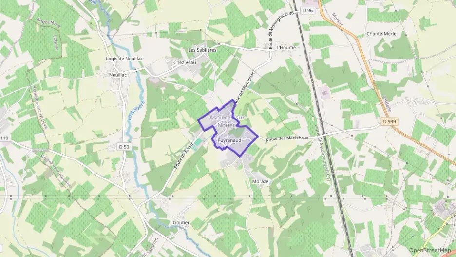 Maison 158 m² cinq pièces à vendre à Asnières-sur-Nouère