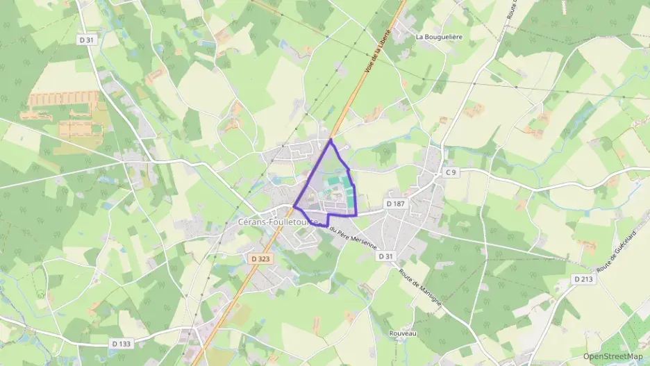 Maison 82 m² quatre pièces à vendre à Cérans-Foulletourte Maison 82 m² quatre pièces à vendre à Cérans-Foulletourte