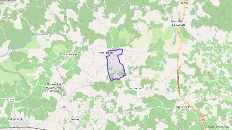 Maison 53 m² trois pièces à vendre à Montazeau