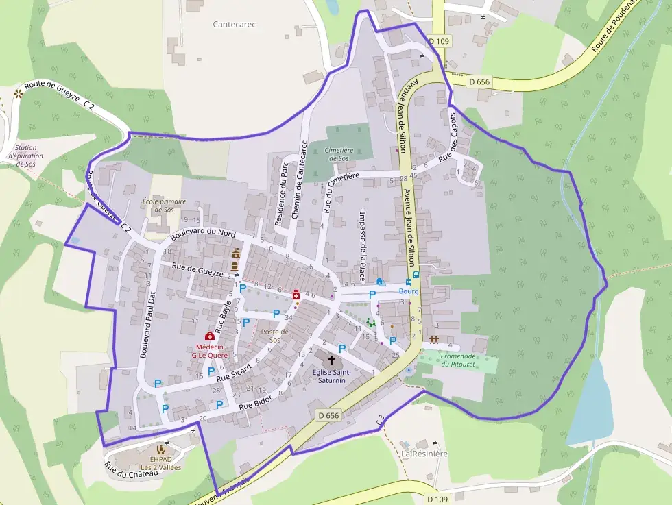 Maison 70 m² trois pièces à vendre à Sos