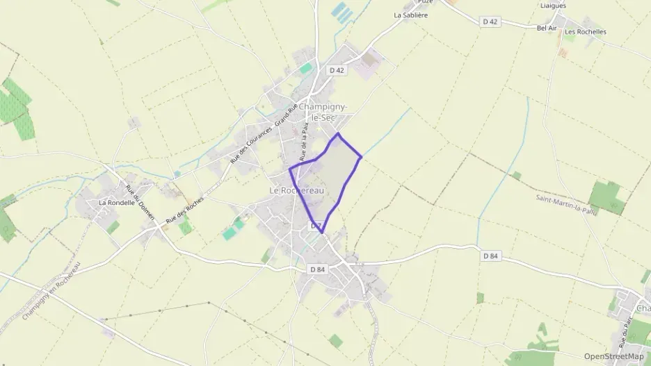 Maison 56 m² trois pièces à vendre à Champigny en Rochereau