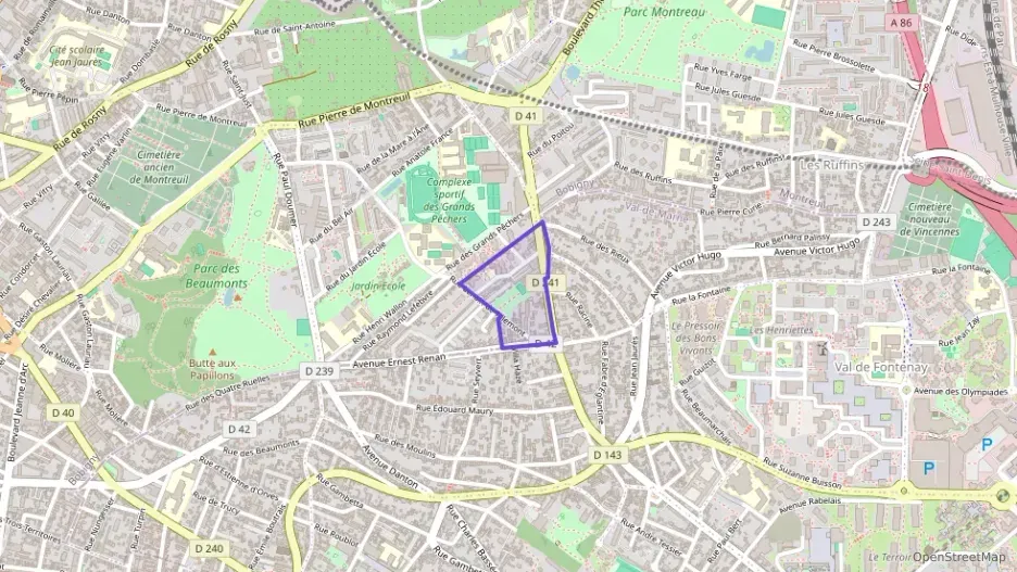 Maison 93 m² trois pièces à vendre à Montreuil
