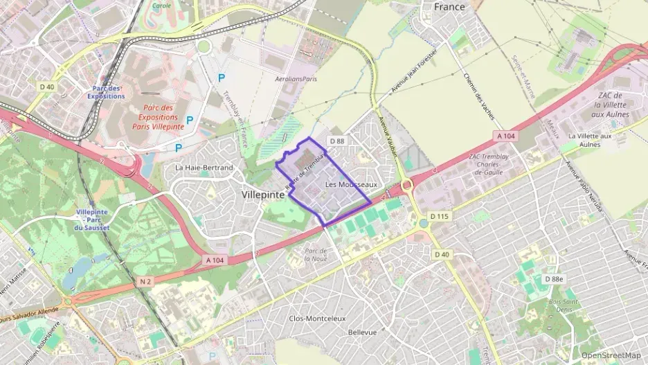 Maison 110 m² six pièces à vendre à Villepinte