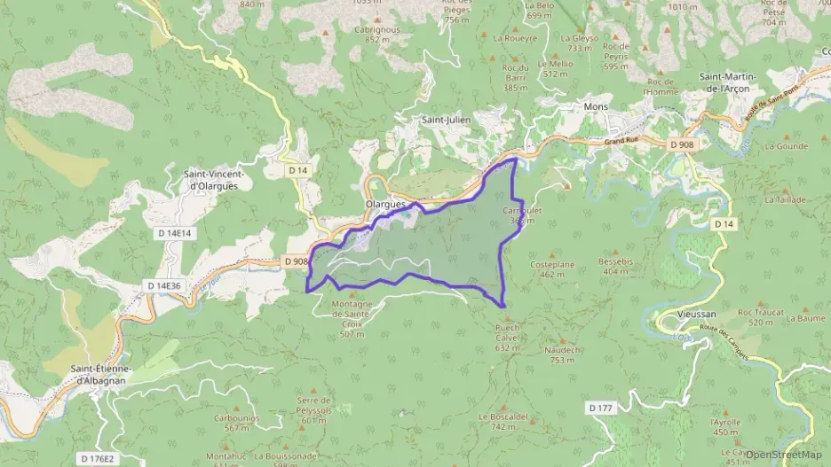 Maison 85 m² trois pièces à vendre à Olargues