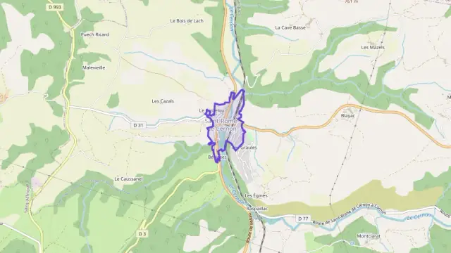 Maison 110 m² quatre pièces à vendre à Saint-Rome-de-Cernon