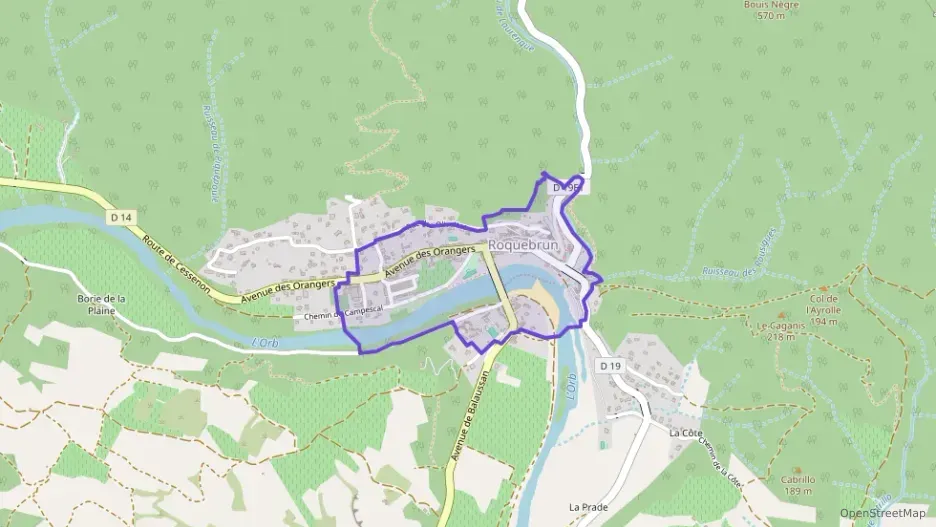 Maison 100 m² six pièces à vendre à Roquebrun Maison 100 m² six pièces à vendre à Roquebrun