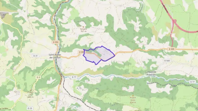 Maison 110 m² quatre pièces à vendre à Saint-Rome-de-Cernon