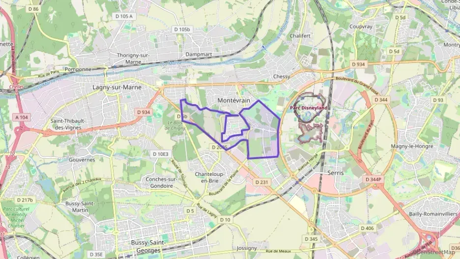 Maison 90 m² cinq pièces à vendre à Montévrain
