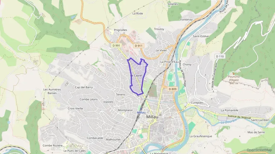 Maison 90 m² quatre pièces à vendre à Millau