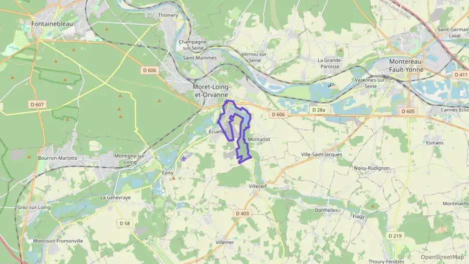 Maison 90 m² trois pièces à vendre à Moret-Loing-et-Orvanne