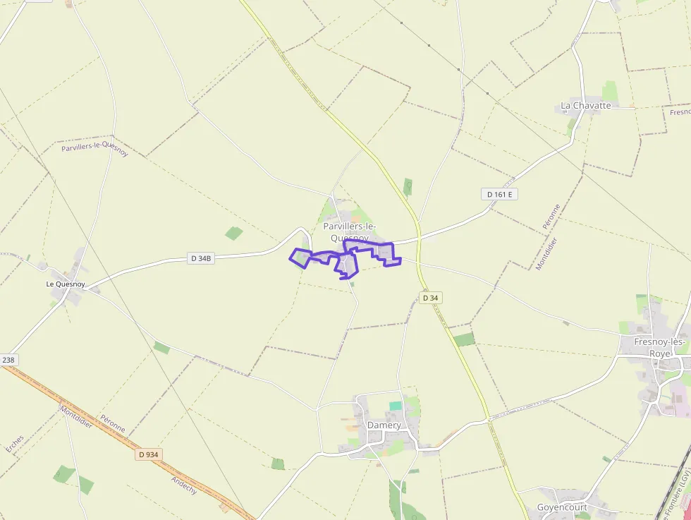 Maison 70 m² quatre pièces à vendre à Parvillers-le-Quesnoy