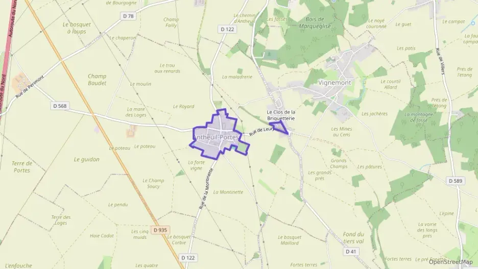 Maison 100 m² cinq pièces à vendre à Antheuil-Portes