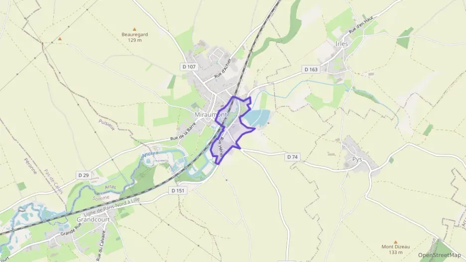 Maison 70 m² quatre pièces à vendre à Miraumont