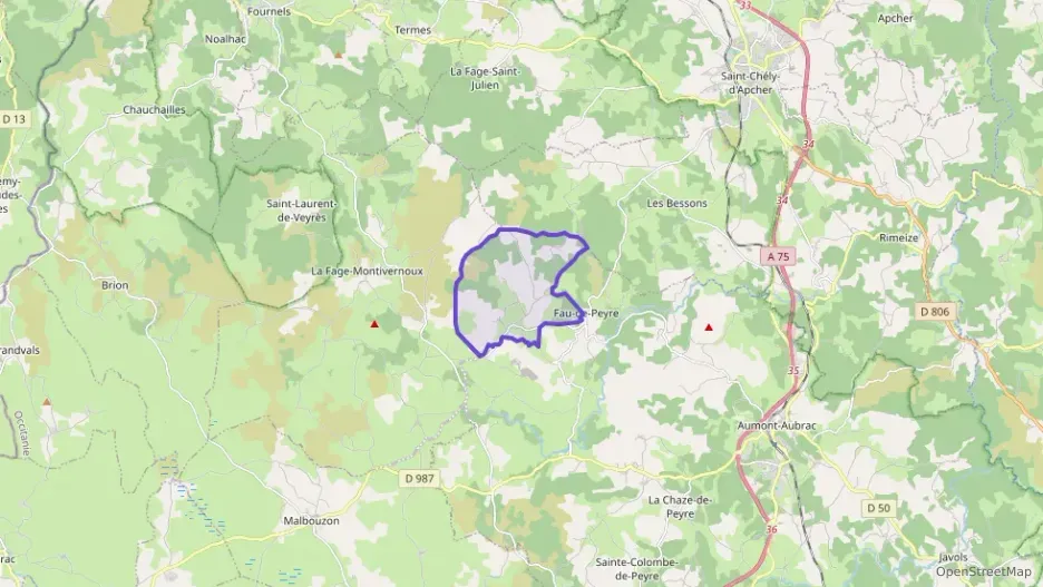 Maison 72 m² quatre pièces à vendre à Peyre en Aubrac