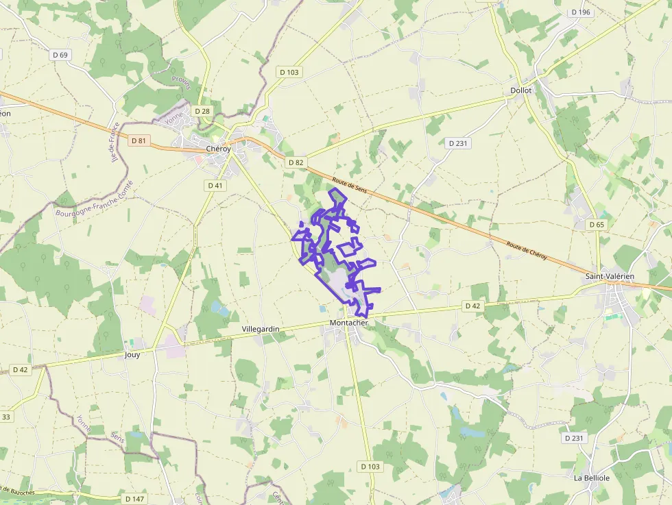 Maison 63 m² trois pièces à vendre à Montacher-Villegardin