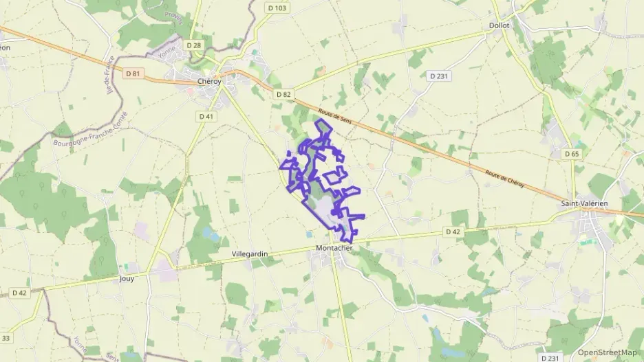 Maison 63 m² trois pièces à vendre à Montacher-Villegardin