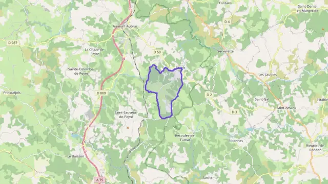 Maison 60 m² quatre pièces à vendre à Peyre en Aubrac