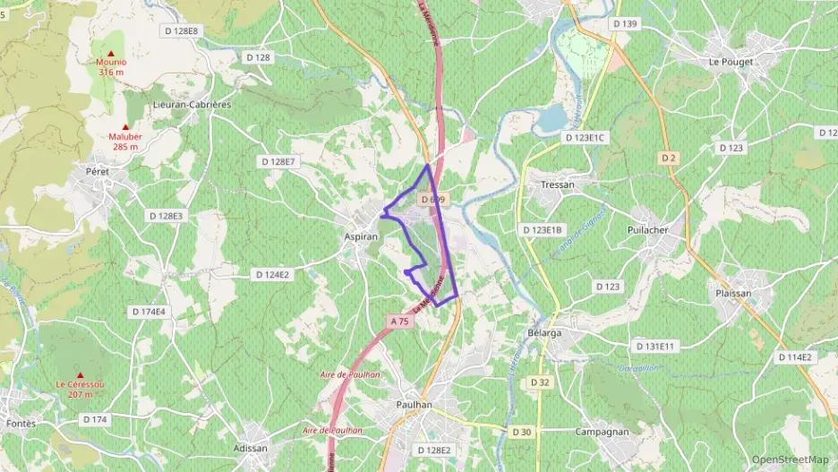 Maison 87 m² trois pièces à vendre à Aspiran Maison 87 m² trois pièces à vendre à Aspiran