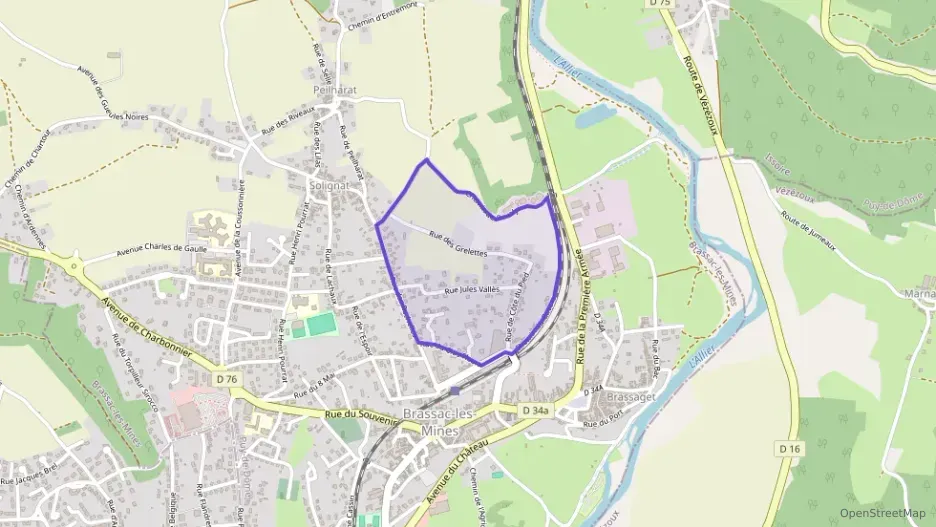 Maison 80 m² quatre pièces à vendre à Brassac-les-Mines