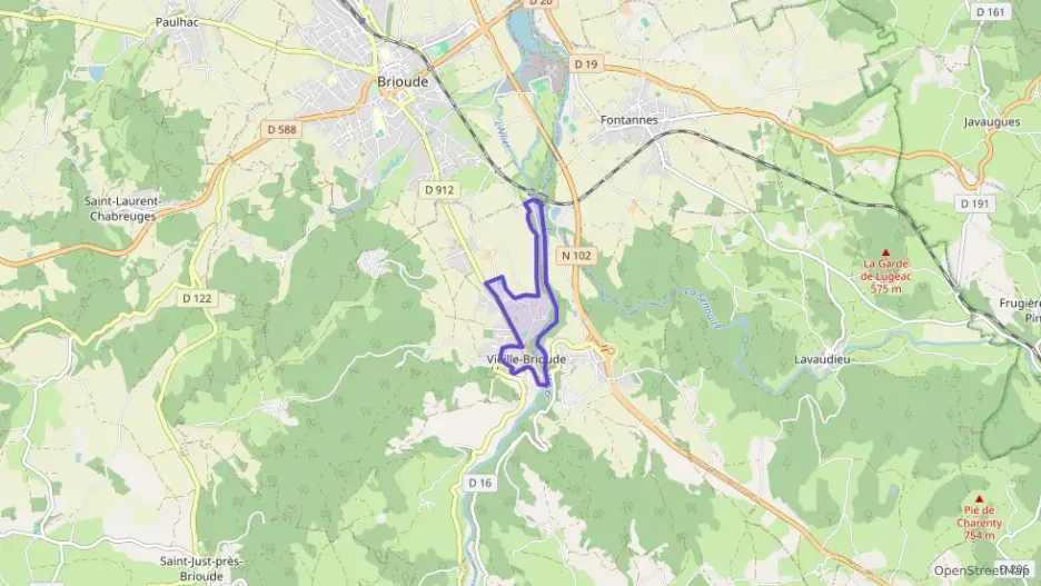 Maison 90 m² quatre pièces à vendre à Vieille-Brioude