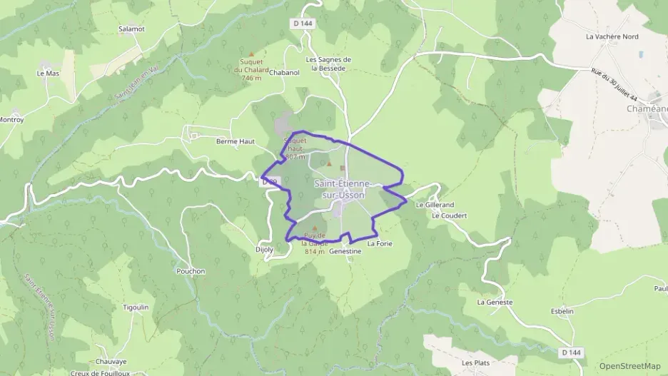 Maison 88 m² cinq pièces à vendre à Saint-Étienne-sur-Usson