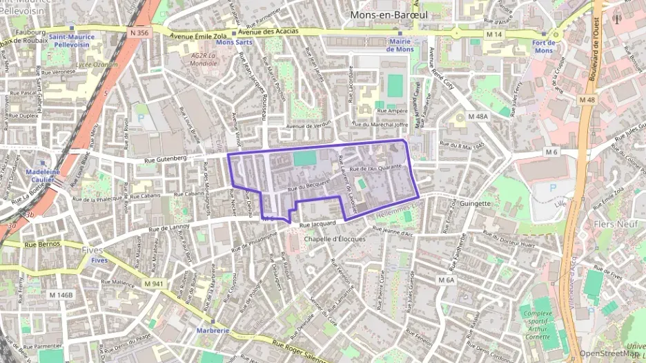Maison 77 m² quatre pièces à vendre à Mons-en-Barœul