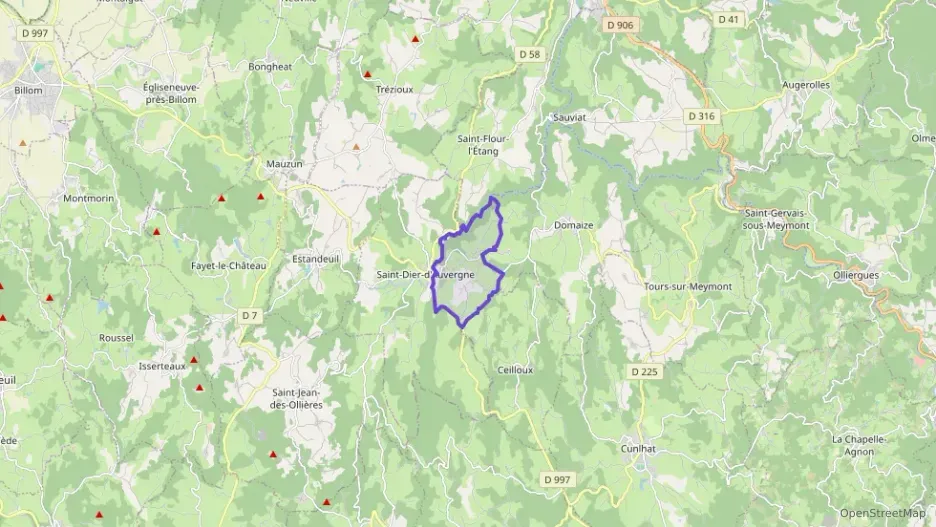 Maison 80 m² quatre pièces à vendre à Saint-Dier-d`Auvergne