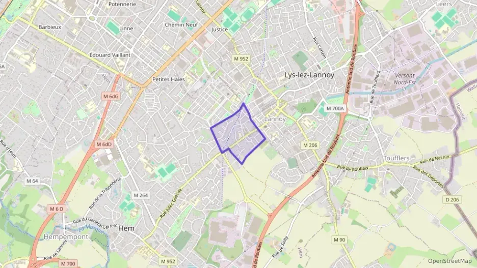 Maison 91 m² quatre pièces à vendre à Hem