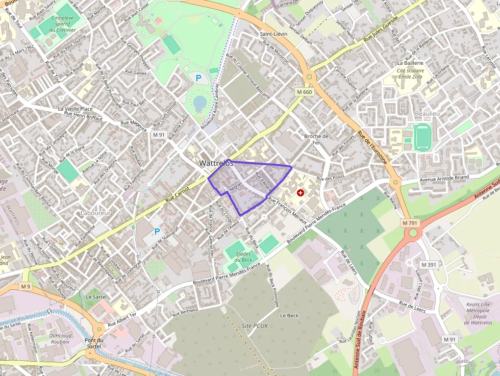 Maison 60 m² quatre pièces à vendre à Wattrelos