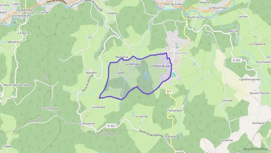 Maison 90 m² quatre pièces à vendre à Celles-sur-Durolle