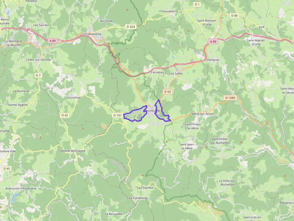 Maison 93 m² quatre pièces à vendre à Noirétable