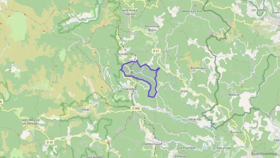 Maison 74 m² quatre pièces à vendre à Concoules Maison 74 m² quatre pièces à vendre à Concoules