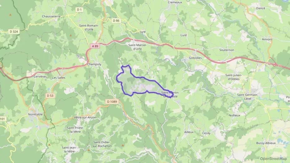 Maison 96 m² quatre pièces à vendre à Saint-Martin-la-Sauveté