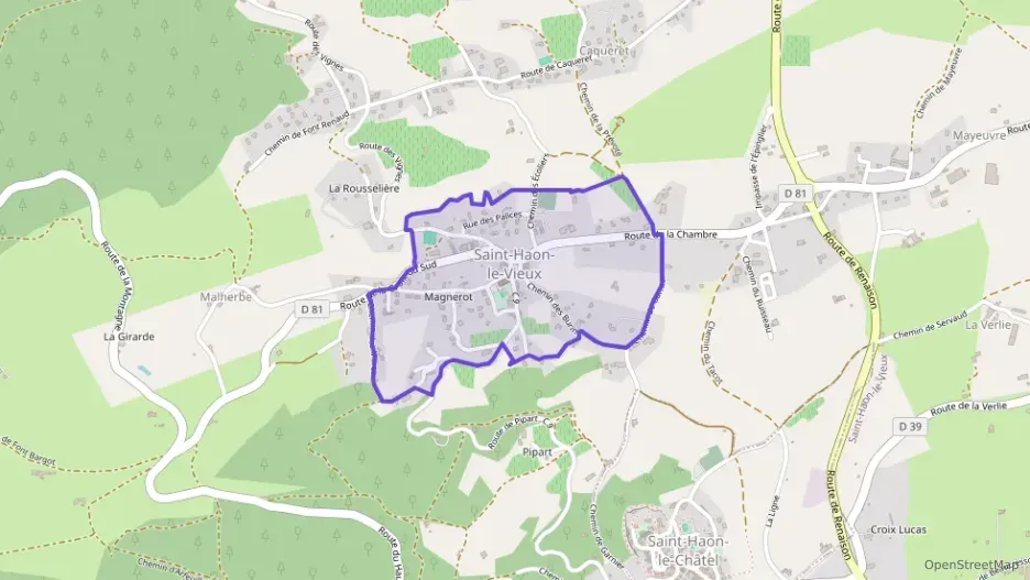 Maison 90 m² quatre pièces à vendre à Saint-Haon-le-Vieux