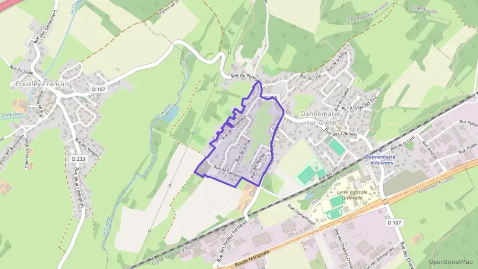 Maison 82 m² trois pièces à vendre à Dannemarie-sur-Crète Maison 82 m² trois pièces à vendre à Dannemarie-sur-Crète