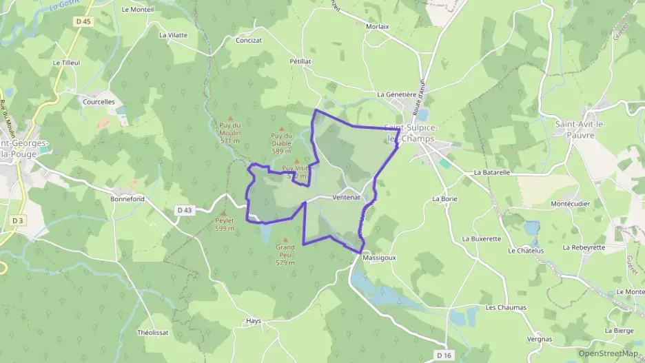 Maison 86 m² quatre pièces à vendre à Saint-Sulpice-les-Champs