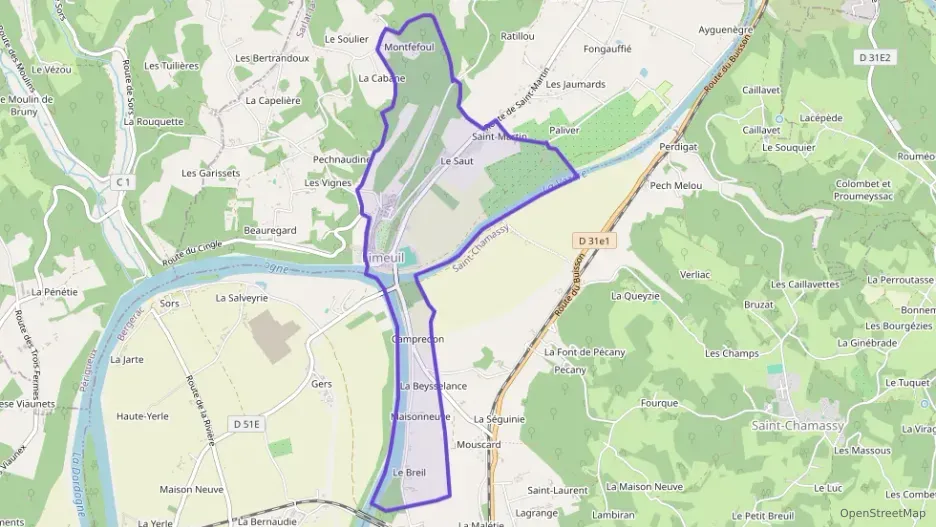 Maison 60 m² trois pièces à vendre à Limeuil