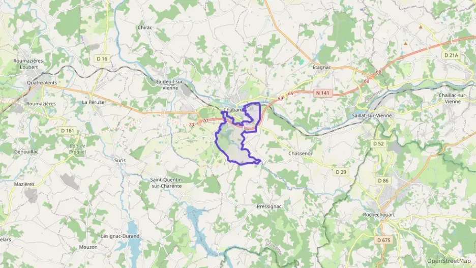 Maison 62 m² trois pièces à vendre à Chabanais