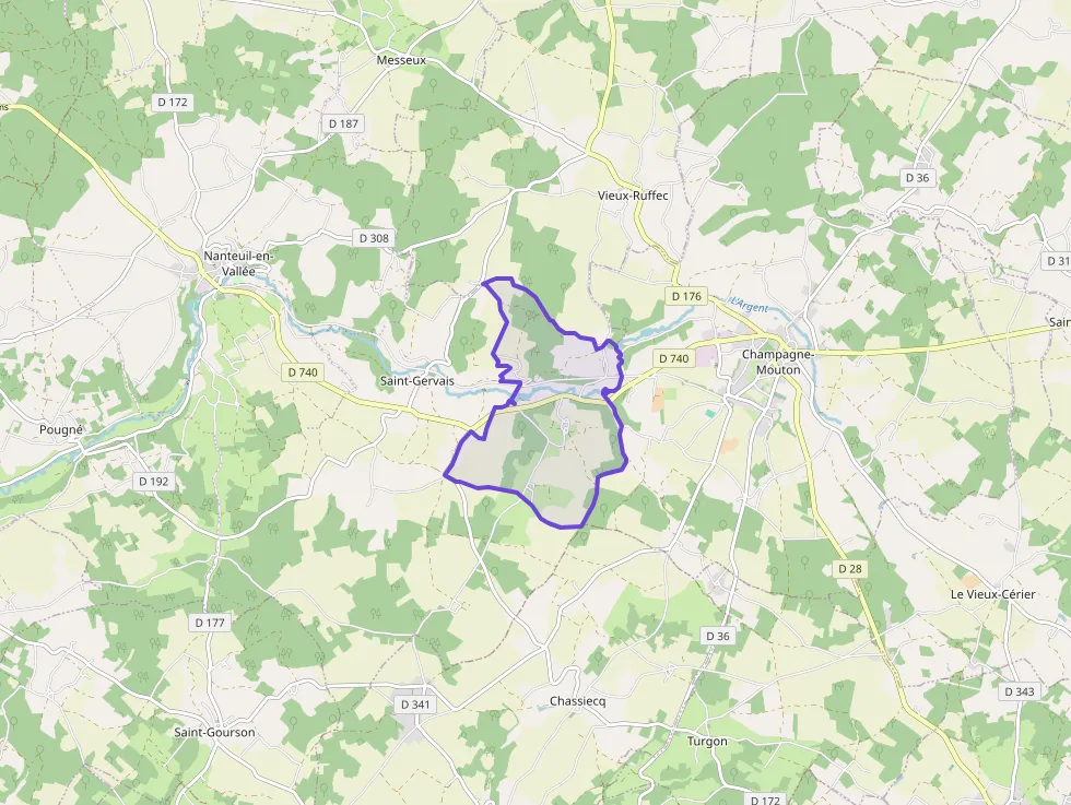 Maison 50 m² trois pièces à vendre à Nanteuil-en-Vallée