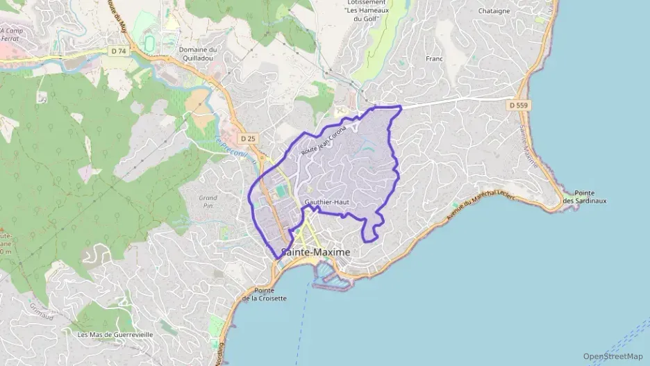 Maison 80 m² trois pièces à vendre à Sainte-Maxime