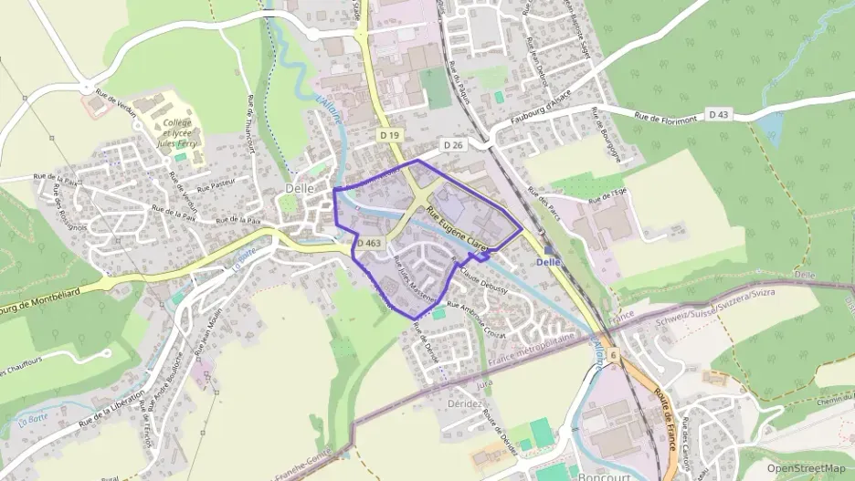 Maison 101 m² six pièces à vendre à Delle Maison 101 m² six pièces à vendre à Delle