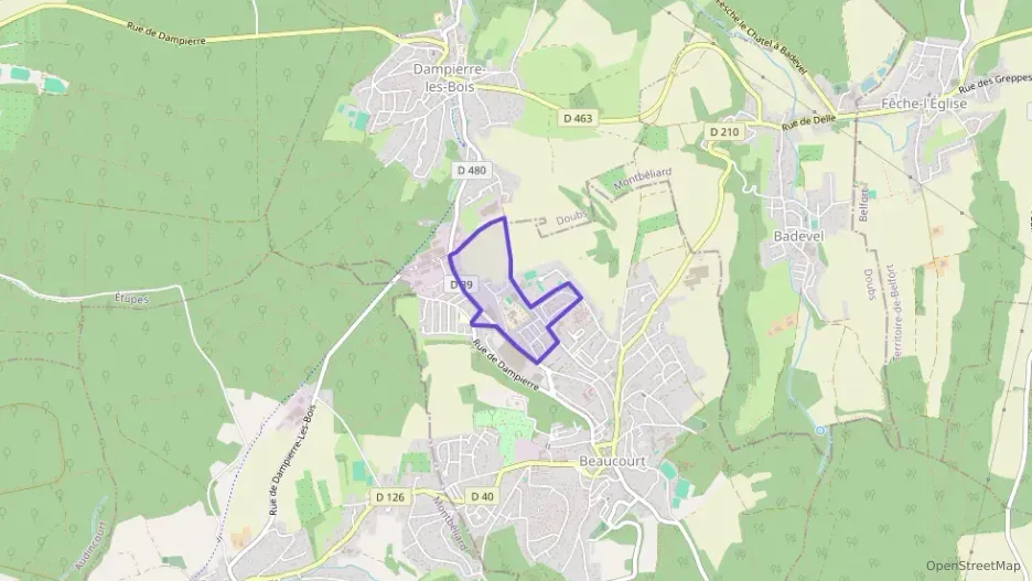 Maison 70 m² quatre pièces à vendre à Beaucourt