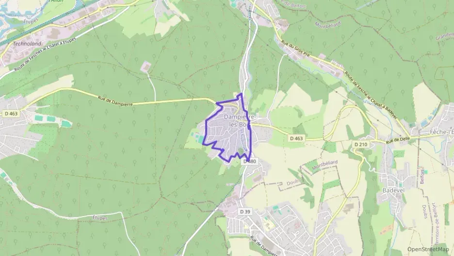 Maison 95 m² cinq pièces à vendre à Dampierre-les-Bois Maison 95 m² cinq pièces à vendre à Dampierre-les-Bois