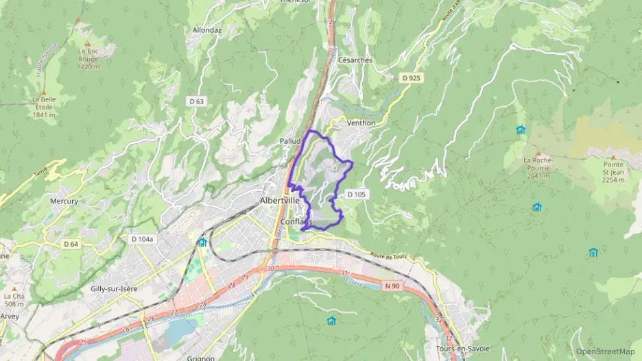 Maison 75 m² trois pièces à vendre à Albertville