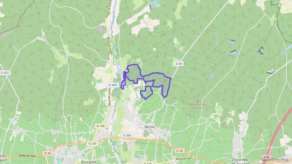 Maison 80 m² trois pièces à vendre à Benais Maison 80 m² trois pièces à vendre à Benais