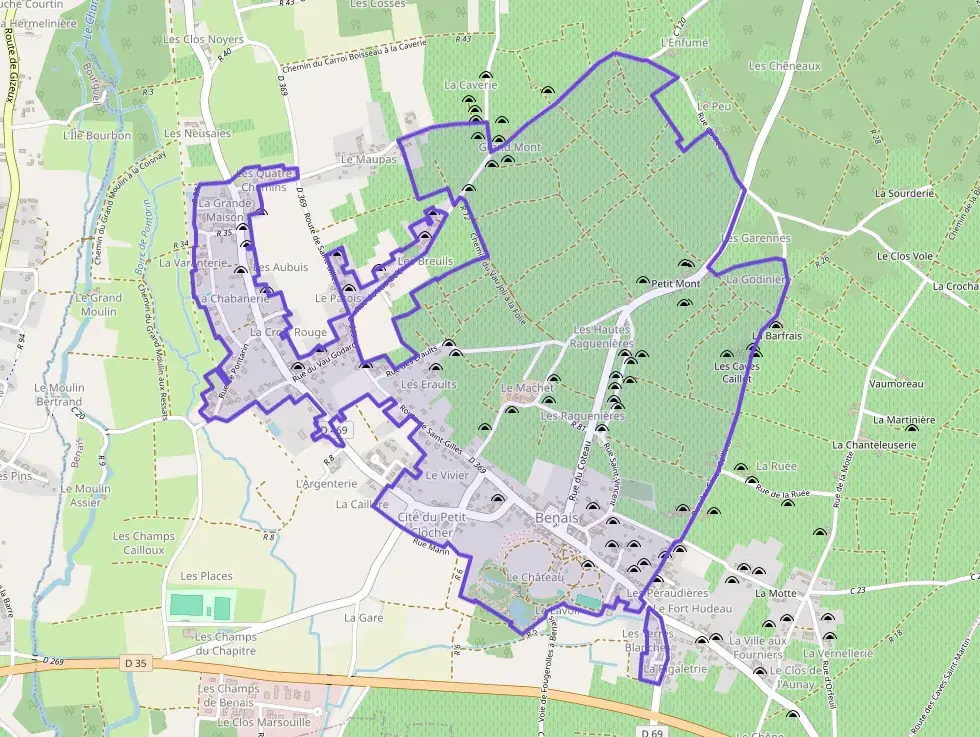 Maison 70 m² trois pièces à vendre à Benais