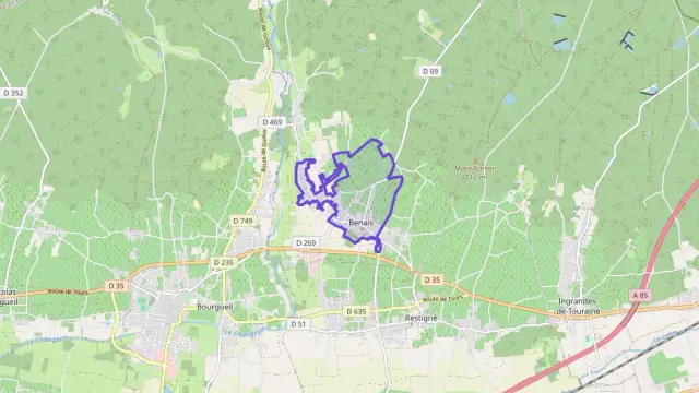 Maison 70 m² trois pièces à vendre à Benais