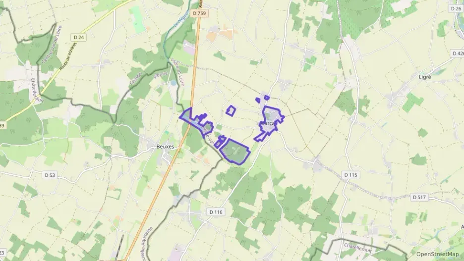 Maison 81 m² quatre pièces à vendre à Marçay