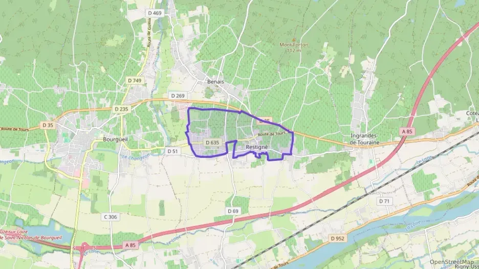 Maison 115 m² cinq pièces à vendre à Restigné