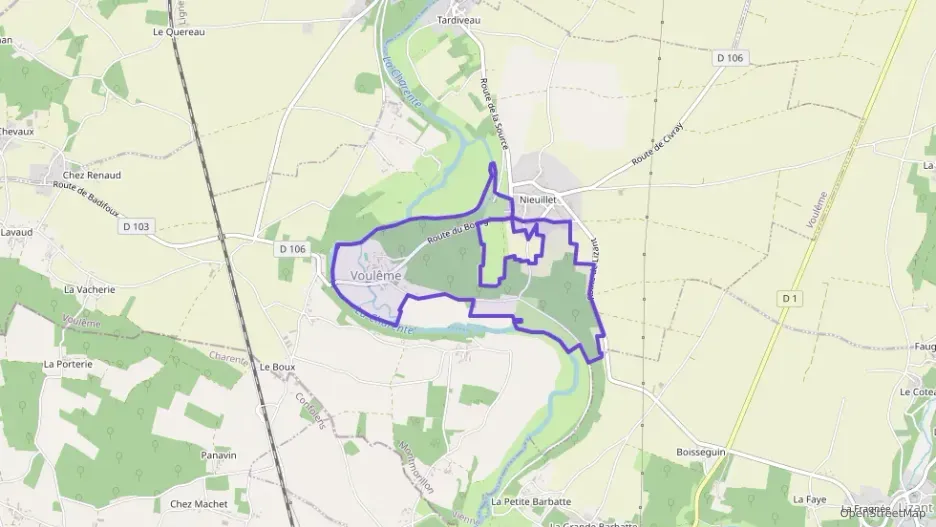 Maison 88 m² cinq pièces à vendre à Voulême Maison 88 m² cinq pièces à vendre à Voulême